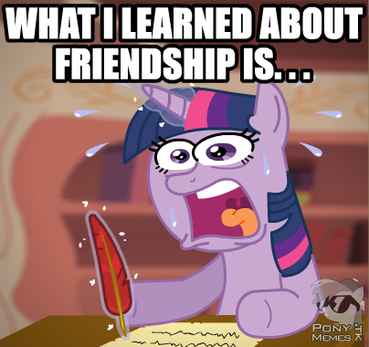 What she learned about friendship ?