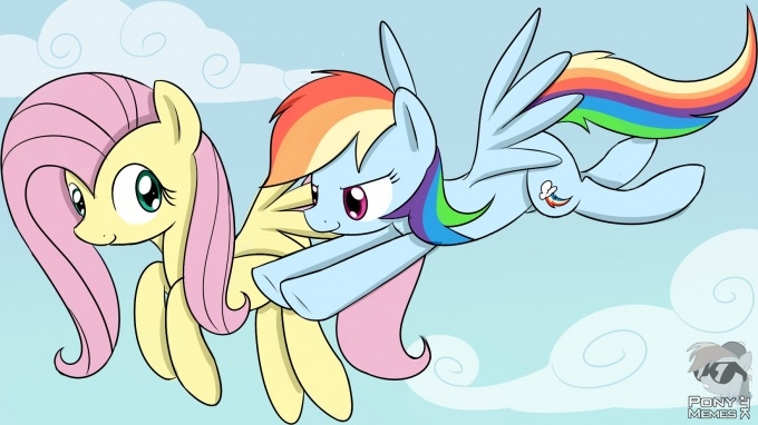 Fluttershy i Dash