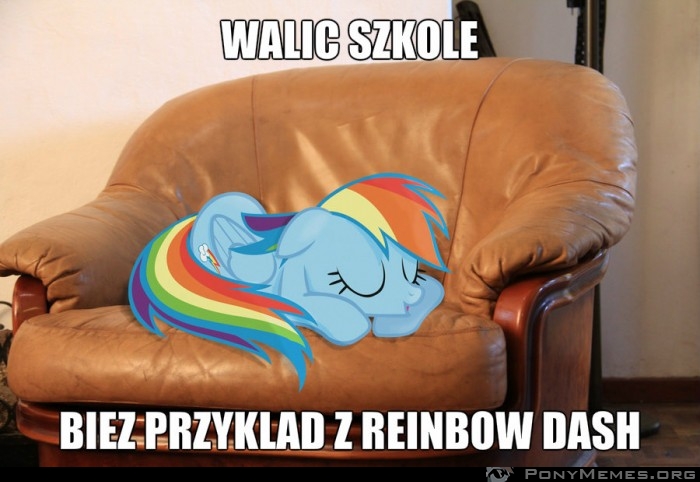 walić szkołę bież przykład z Reinbow Dash