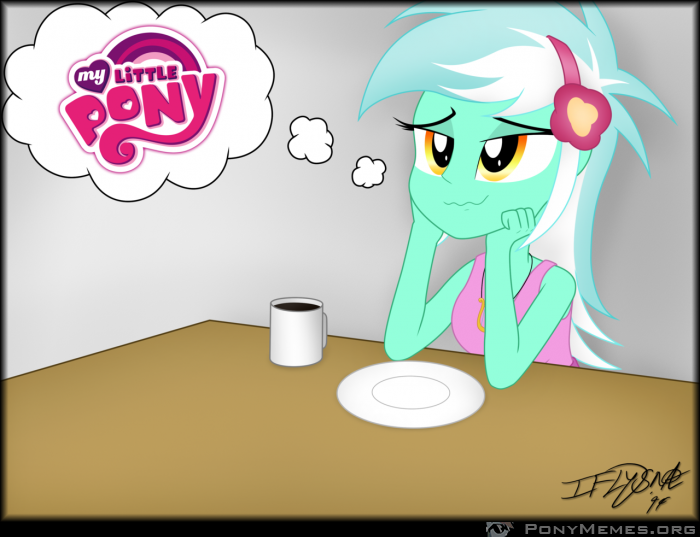 O tym myśli ludzka Lyra (Equestria Girls)