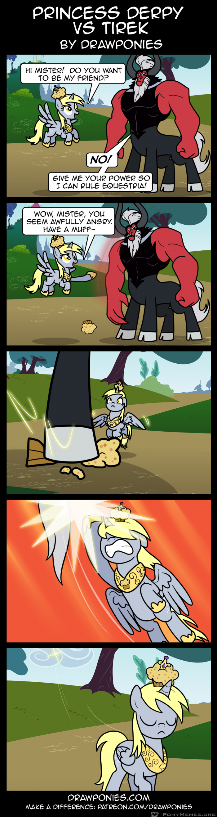 Księżniczka Derpy kontra Tirek